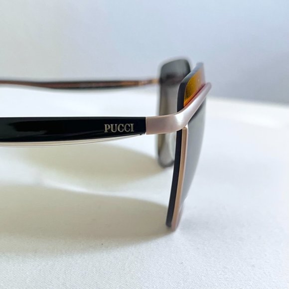 Emilio Pucci Oval Aviator Mirror Top Lens Sunglasses - Picture 9 of 11